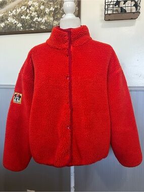 Disney Parks Holiday Collection Embroidered Minnie Mouse Jacket / Red / Medium